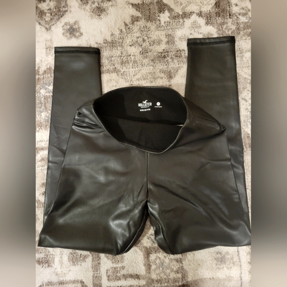 Medium Hollister faux leather leggings